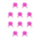 thumbnail image 2 of Injueey Tire de la cinta de los lazos para envolver regalos Decoración festiva de la boda Multicolor Multifuncional para la Rosa oscuro 10piezas, 2 of 6
