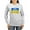 Ash Gray, variant on CafePress - Pray For Peace In Ukraine Long Sleeve T Shirt - Women's Long Sleeve Graphic Casual T-Shirt