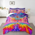 thumbnail image 2 of Basketball Print Queen Bedding Sets for Girls Sports Comforter Set Queen, Watercolor Tie Dye Duvet Insert Basketball Court Down Comforter, Rainbow Aesthetic Bedding Comforter Sets Kids Room Decor, 2 of 6