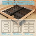 thumbnail image 6 of TOPCHANCES Under Bed Storage with Wheels Metal Underbed Storage Containers with Clear Window Organizer for Clothes,Shoes,2 Pcak, 6 of 6