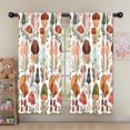 thumbnail image 5 of Blackout Kids Curtains,Colorful Mushroom Leaf White Pattern Childrens Insulated Curtains Set Of 2,Bedroom Essentials,Toddler Room Decor 52"x63", 5 of 5