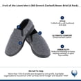 thumbnail image 5 of Isotoner Men's Heathered Knit Twin Gore Closed Back Slipper, 5 of 5