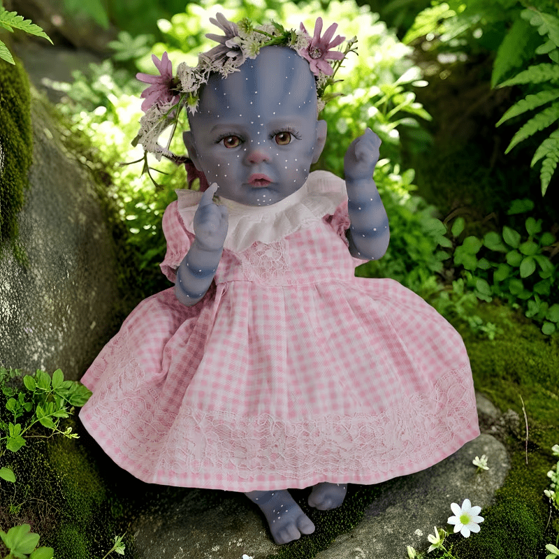 12-Inch Reborn Baby Dolls, 3D Hand-Painted Realistic Newborn Baby Doll, Soft Vinyl, Fantasy Collectible Toy for Kids, Birthday Gift