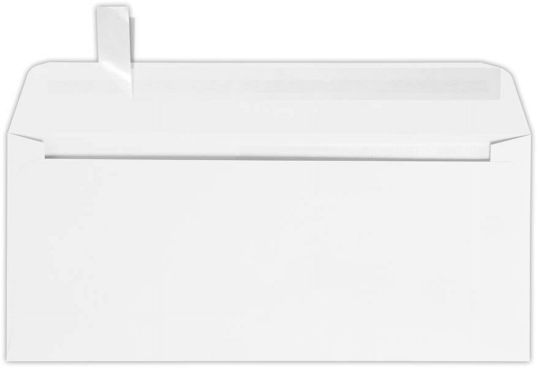 LUXPaper #10 All Purpose Window Envelopes, 4 1/8 x 9 1/2, White Wove, 50/Pack