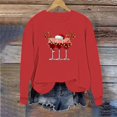 thumbnail image 2 of Women's Merry Christmas Fleece Lined Sweatshirt - Cute Tree Graphic Crewneck Long Sleeve Top, Soft Festive Winter Holiday Outfit, 2 of 6
