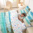 thumbnail image 5 of Manfei White Cloud 7-Piece Twin Bedding,Blue Sea Wales Bedding Comforter Set,Colorful Stars Reversible, 5 of 8