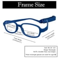 thumbnail image 4 of Aqwano Marco De Gafas Ópticas Para Niños Tr90 Flexible Gafas Seguras De Una Sola Pieza Niñas Niños Cuadrados, 4 of 5