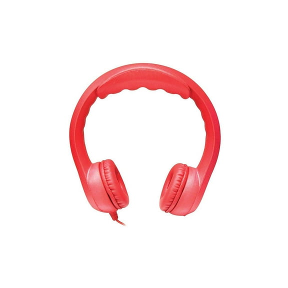 Flex-Phones Indestructible Foam Headphones, Red