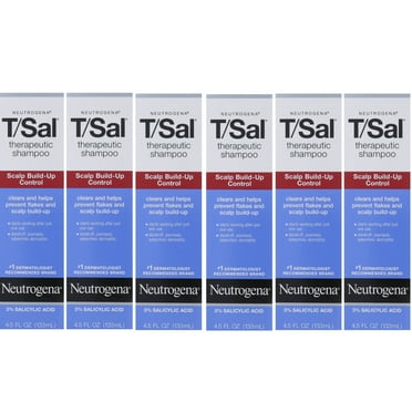 Neutrogena T/Sal Therapeutic Anti Dandruff Shampoo Salicylic 4.5oz, 6-Pack