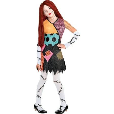Sally Costume for Girls, The Nightmare Before Christmas, Small, with Accessories