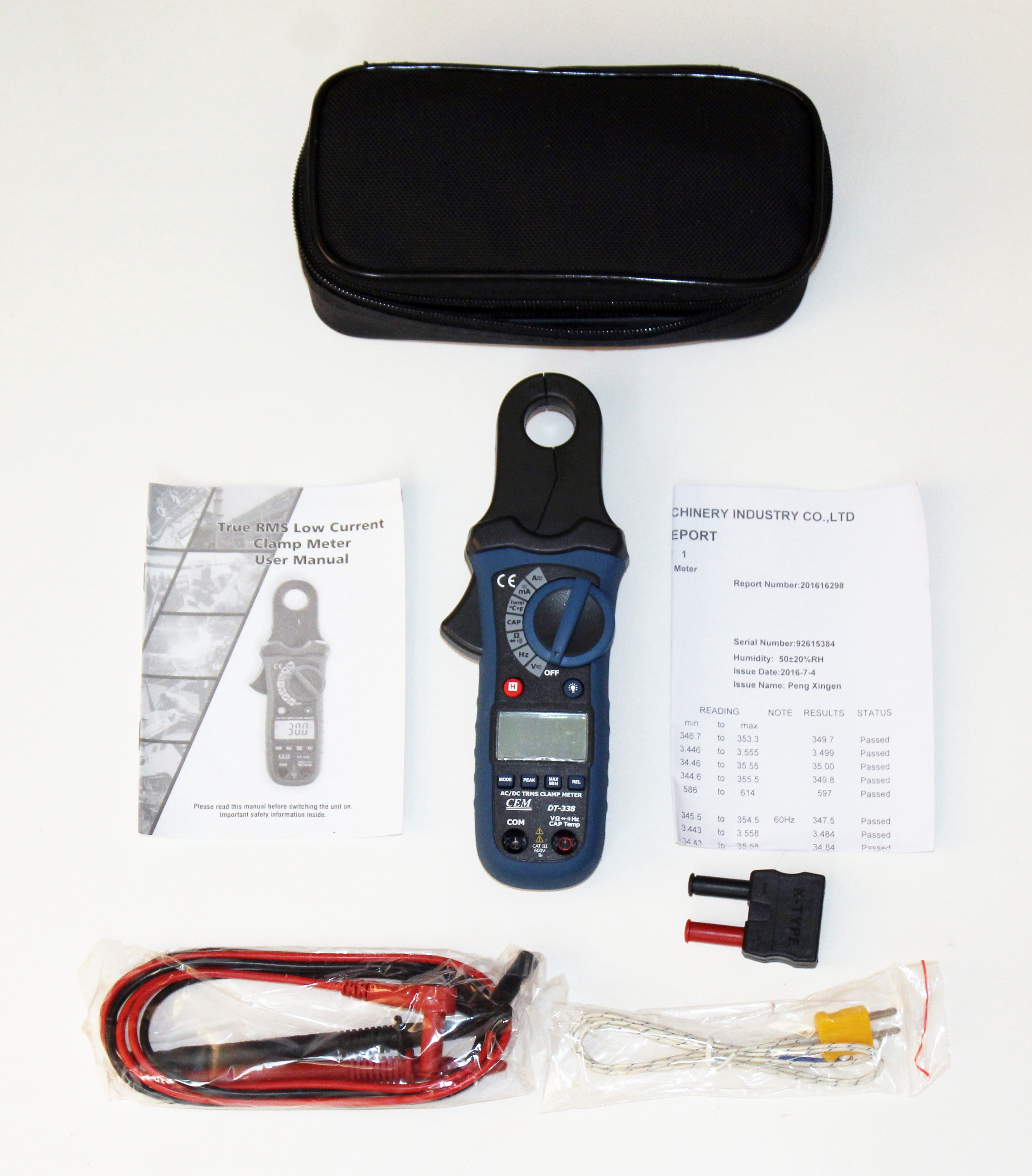 Ruby Electronics DT-338 80A / 1mA Clamp-on AC/DC Current Voltage Capacitance Frequency Resistance Temperature Meter True RMS