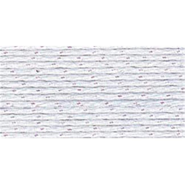 Aunt Lydia Metallic Crochet Thread Size 10 - White/Pearl, 88% Cotton 12% Metallic, 100 Yards