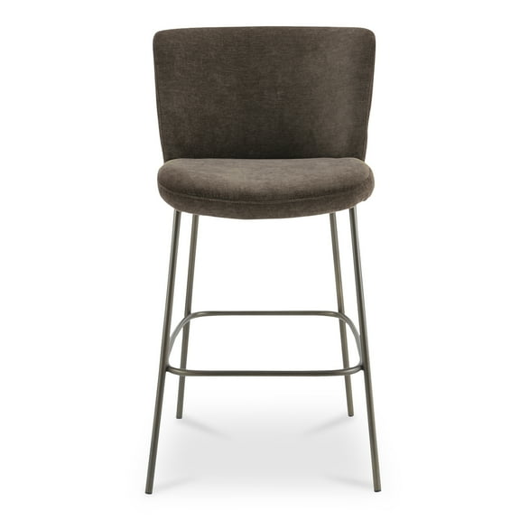 Moe's Home Collection Early Bar Stool Fabric Brown
