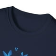 thumbnail image 3 of Summer Gnome Blue Butterfly Daisy Family Graphic Novelty Unisex T-Shirt, 3 of 7