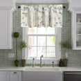 thumbnail image 2 of Kitchen Window Valances for Dining Room Classic Blue, Energy Saving Decorative Small Windows Curtains and Drapes for Studio Bedroom, One Panel, 52 x 18, 2 of 6
