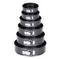 thumbnail image 1 of Molde Redondo De Acero Inoxidable Para Pasteles Negro 6pzs, 1 of 5