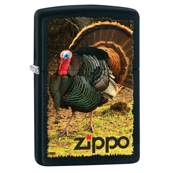 Zippo Lighter: Wild Turkey - Black Matte 80795