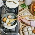 thumbnail image 7 of Beautiful 12pc Ceramic Non-Stick Cookware Set, White Icing by Drew Barrymore, 7 of 7