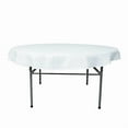 thumbnail image 3 of BalsaCircle 70 in White Round TABLECLOTH Premium Polyester Table Cover Wedding Linens Party Events Decorations, 3 of 8