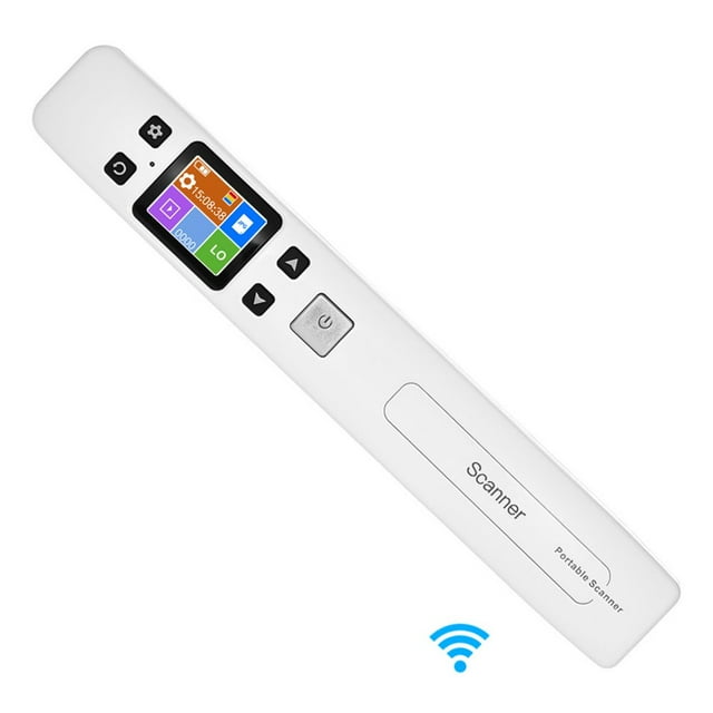 POINTERTECK Portable Portable Wand Document/ Book/ Images Scanner 1050DPI Résolution Haute Vitesse Numérisation A4 Taille JPEG/ PDF Format Coloré LCD Affichage pour les Entreprises de Bureau Récepteurs