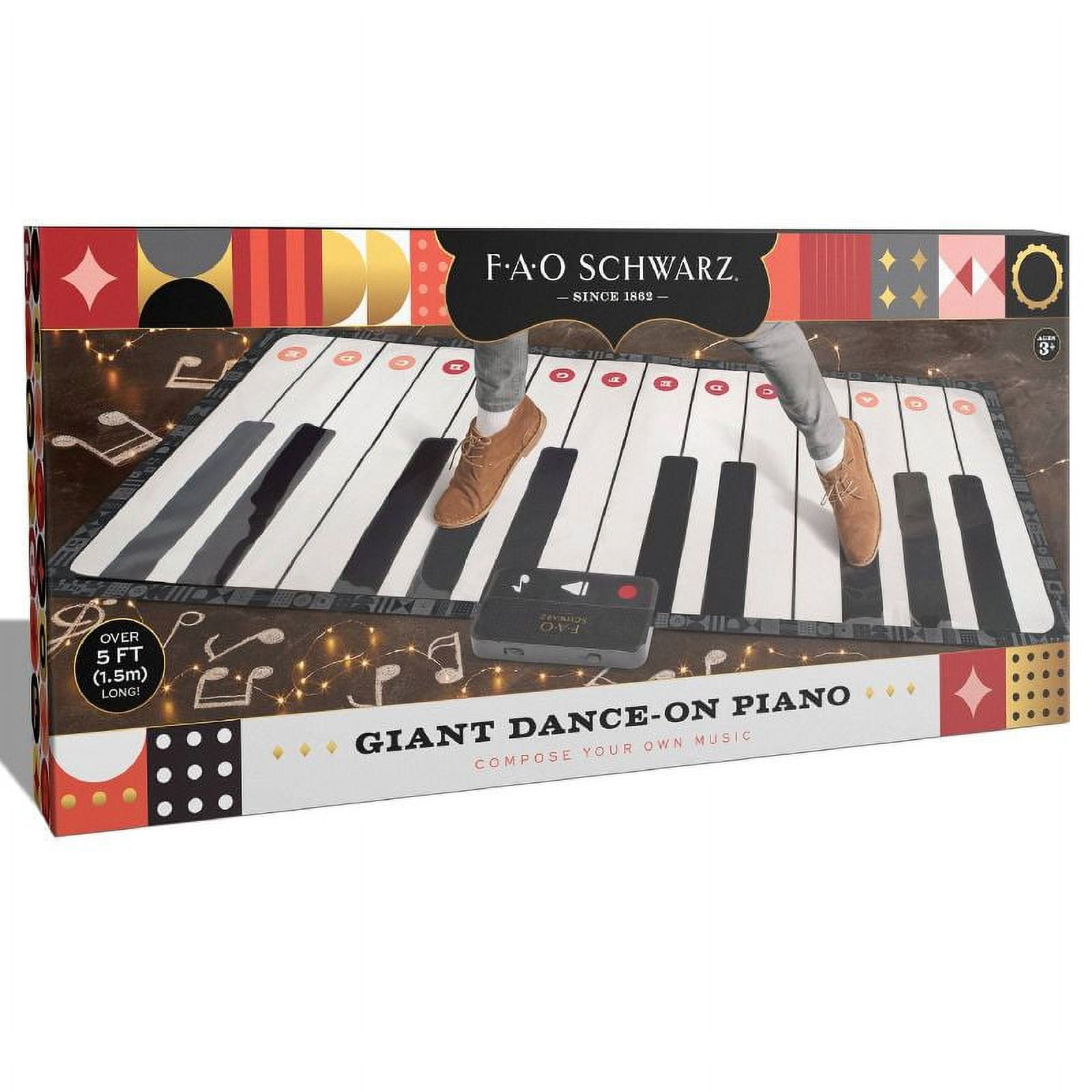 FAO Schwarz Giant 69" Dance-On Piano Baby Playmat