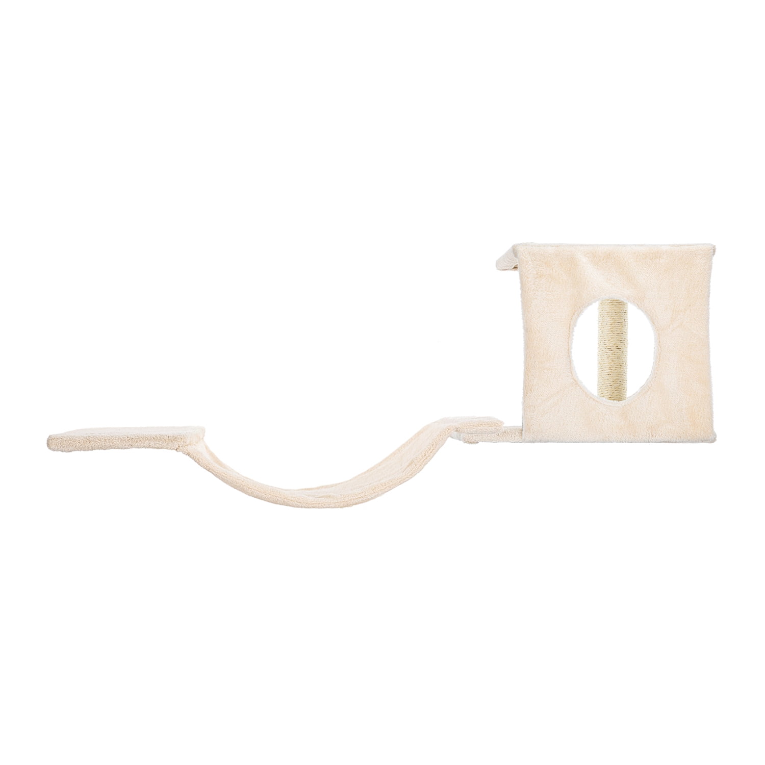 Pefilos Cat Wall Shelves and Perches Set of 6 with Cat Perch, Indoor Cat Condo for Sleeping Playing Lounging Climbing Cat Tree House, Beige Pefilos Cat Wall Shelves and Perches Set of 6 with Cat Perch, Indoor Cat Condo for Sleeping Playing Lounging Climbing Cat Tree House, Beige
