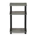 thumbnail image 3 of Pemberly Row Turn-N-Tube Wood 3-Tier End Table in French Oak Gray/Black, 3 of 6