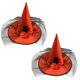 thumbnail image 1 of 2 uds sombrero de bruja de malla para niños y adultos vestido de graduación sombrero de bruja de malla rosa suministros de accesorios para cosplay, 1 of 5