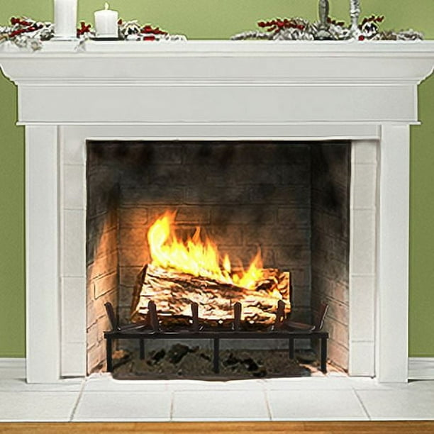 Singlyfire 21 inch Cast Iron Fireplace Grate Heavy Duty Steel Log Holder Indoor Outdoor Chimney Accessory Walmart Business Supplies