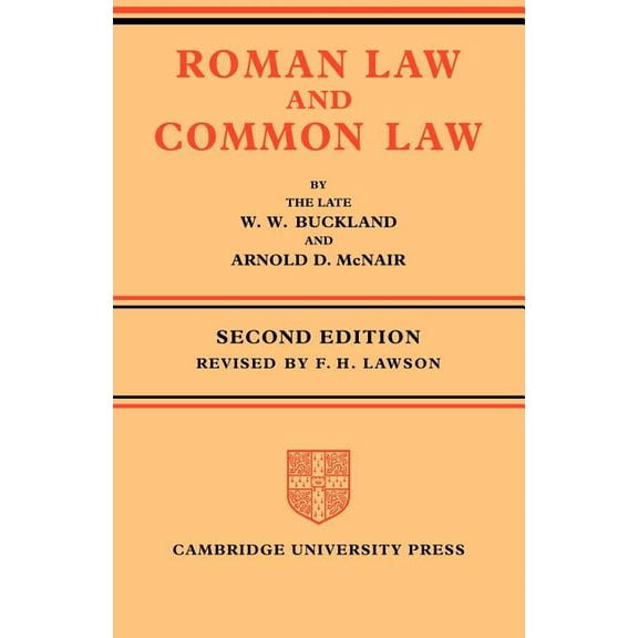 Roman Law and Common Law: A Comparison in Outline, (Paperback)