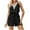 AA-Black, variant on QATAINLAV Womens Summer Rompers Lace V Neck Beach Casual Tank Romper 2025 Sleeveless Casual Waist Tie Short Jumpsuit with Pocket Black XL on Sale Clearance