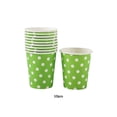 thumbnail image 2 of Injueey 10 Uds. De tazas para fiesta, cena, decoración del hogar, vajilla, tazas, magdalenas, colores felices, suministro de recipientes, ceremonia de Cocina y Comedor Fruta Verde Injueey HA072605-09, 2 of 6