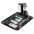 thumbnail image 1 of Halloween Dish Drying Mat Halloween Spooky Cute Ghost Bat Boo Kitchen Drying Mat Non Slip Foldable Washable 18x24 Inch Dry Pad for Coffee Tableware Sink Countertop, 1 of 6