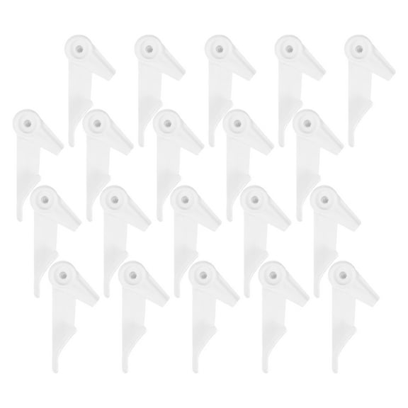 Thickened Ceiling Lamp Clasp Plastic Fixing Buckle Fixed Clips for Light Household Accessories Pp White 20 Pcs