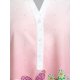 thumbnail image 3 of Blusa de color de la mariposa sin mangas de la mariposa sin mangas Rosegal Blusas Tallas Grandes, 3 of 5