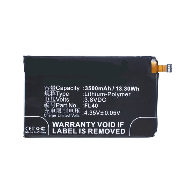 Batteries N Accessories BNA-WB-P3905 Cell Phone Battery - Li-Pol, 3.8, 3500mAh, Ultra High Capacity Battery - Replacement for Motorola FL40, SNN5963B Battery