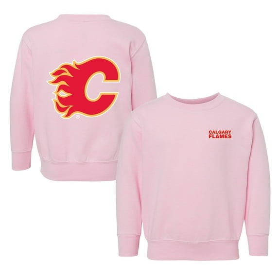 Toddler Chad & Jake Pink Calgary Flames Pullover Sweatshirt