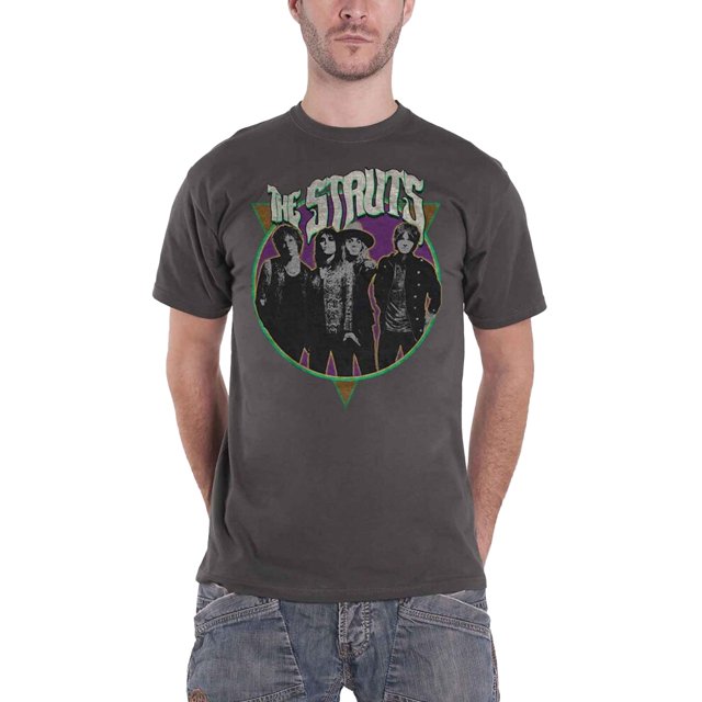The Struts - Camiseta de Pie de Jaspeado para Adultos Unisex (Gris Oscuro Jaspeado)