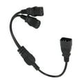 thumbnail image 4 of C14 To Dual C13 Y Type Splitter, Multipurpose 1 For 2 PVC Sheath C14 To 2 C13 Power Adapter 10A AC 125V AC Plug And Play  For Scanners For Monitors, 4 of 8