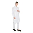 thumbnail image 2 of TRILOKI Mens Embroidered Sequined Kurta Pajama Set Rayon Ethnic Indian Traditional Wear Wedding Designer Ethnic Diwali Puja Kurta Payjama Set, 2 of 7