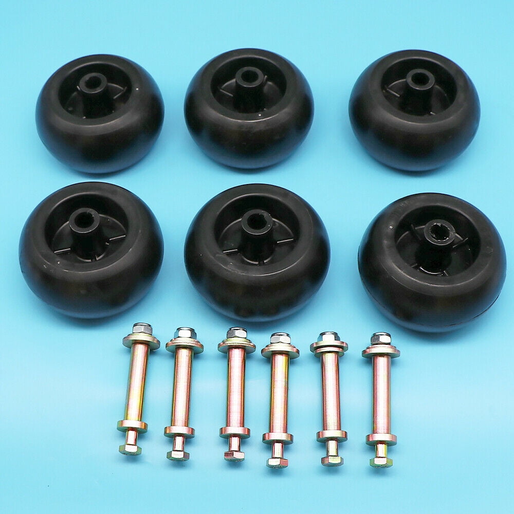 6PK Exmark Mower Anti Scalp Deck Wheel Roller With Hardware 1037263