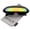 White, variant on Unisex Futuristic Costume Single Shield Colored Mirror Lens Novelty Wrap Sunglasses 70mm (Black / Yellow Mirror) - 70mm
