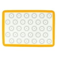 thumbnail image 2 of Tapetes de silicona de grado alimenticio para hornear vegetales, bandejas para hornear y amasar, color amarillo, 2 of 9