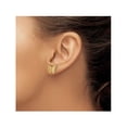 thumbnail image 3 of 14K Yellow Gold Polished Butterfly Post Earrings, 3 of 5