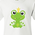 thumbnail image 4 of Inktastic Cute Frog, Green Frog, Frog Prince, Crown Youth T-Shirt, 4 of 5