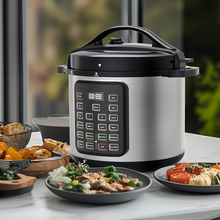 キッチン家電 ELECTRIC PRESSURE COOKER CONCETTA 8 QT Stainless Steel Electric Pressure Cooker, 12-in-1