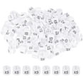 thumbnail image 1 of Clothes Hanger Markers, Tags Fit Rod Garment Size Hanger Clips Color Coding Label for Clothing Hangers White XS, 1 of 6