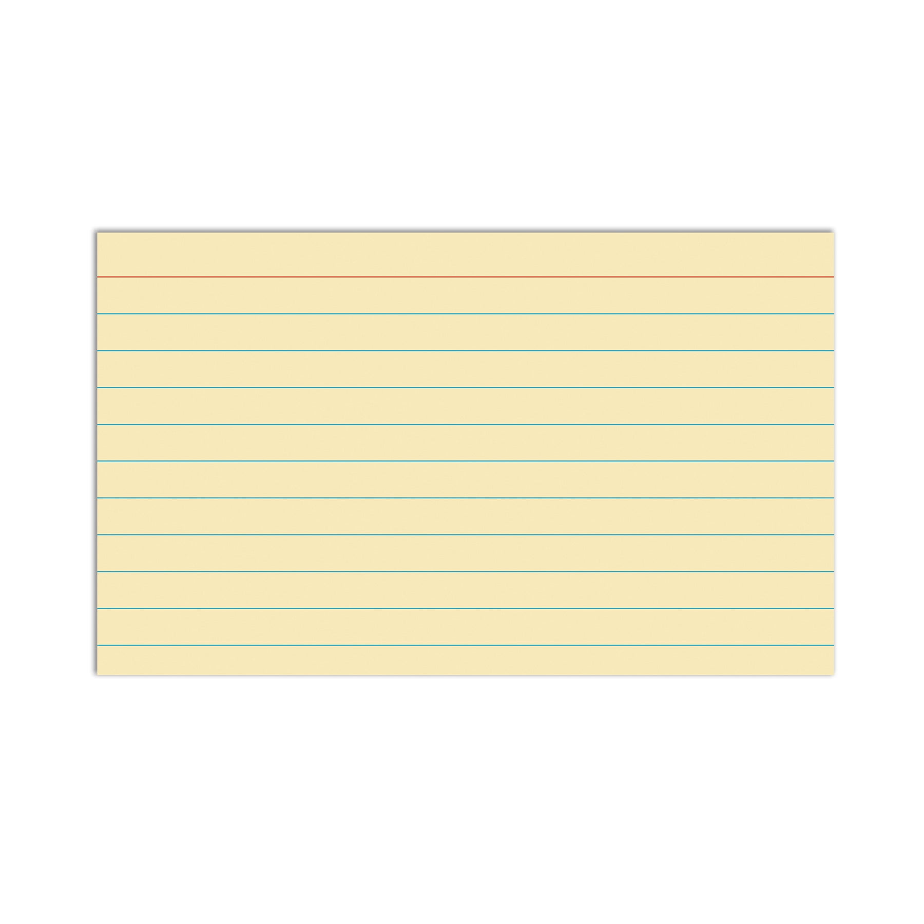 C-Line Index Cards, 3" x 5", Assorted Colors, Ruled, 100 Per Pack, 10 Packs