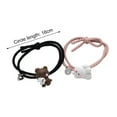 thumbnail image 5 of 2Pcs Couple Bracelet Cartoon Magnetic Matching Lovers Wristband Jewelry Fashion Accessory for Valentine Day, 5 of 7