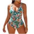 thumbnail image 2 of Vetsdori Bikini Swim Suits for Women One Piece Tummy Control Swimwear Briefs Push up Padded Bras Floral Print , Casual Ladies Bath Suits, 2 of 5